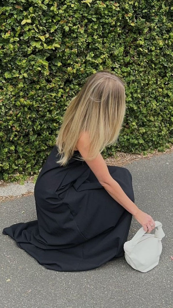 Connie Maxi Elbise - Siyah