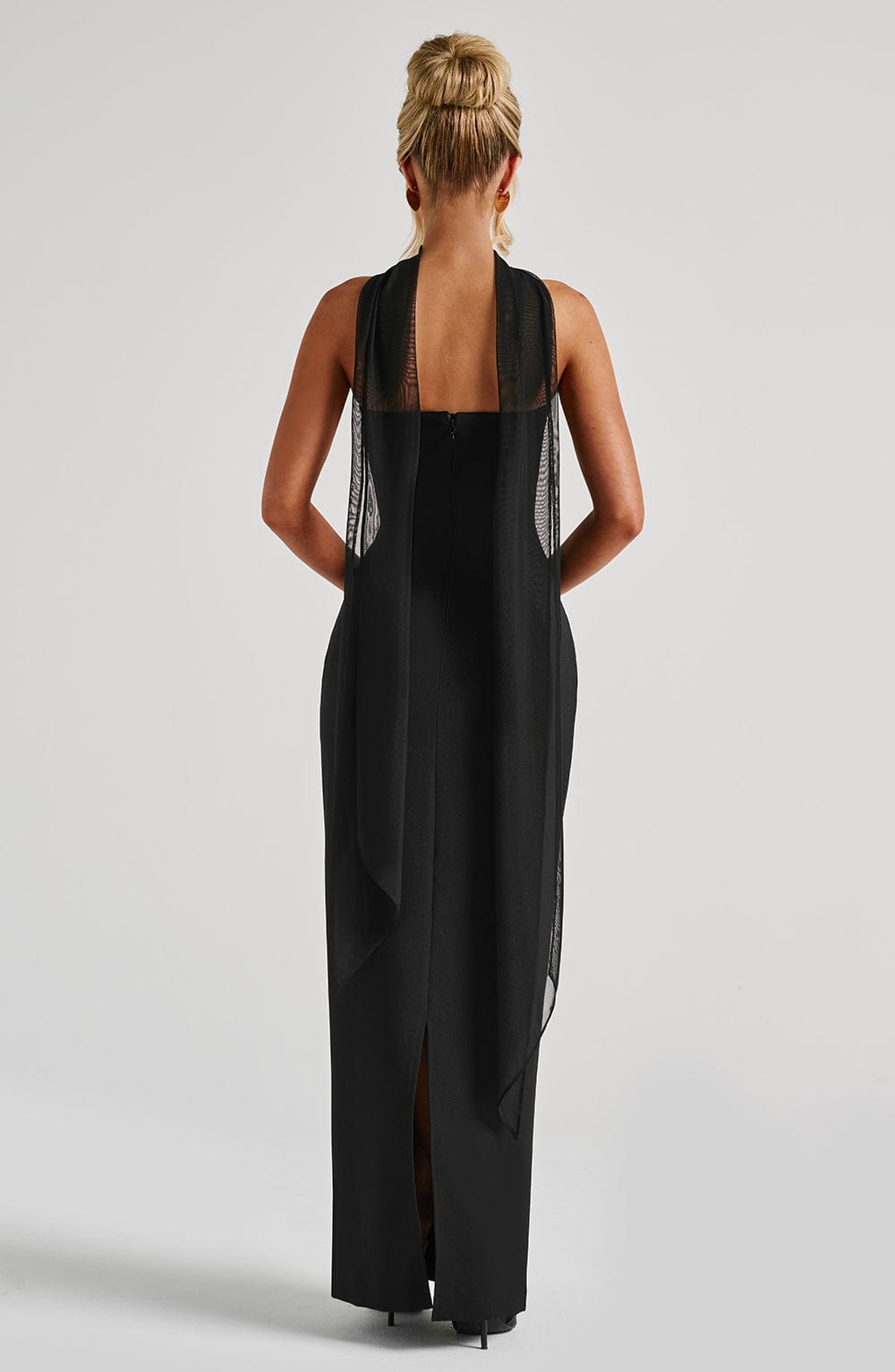 Yulia Maxi Elbise - Siyah