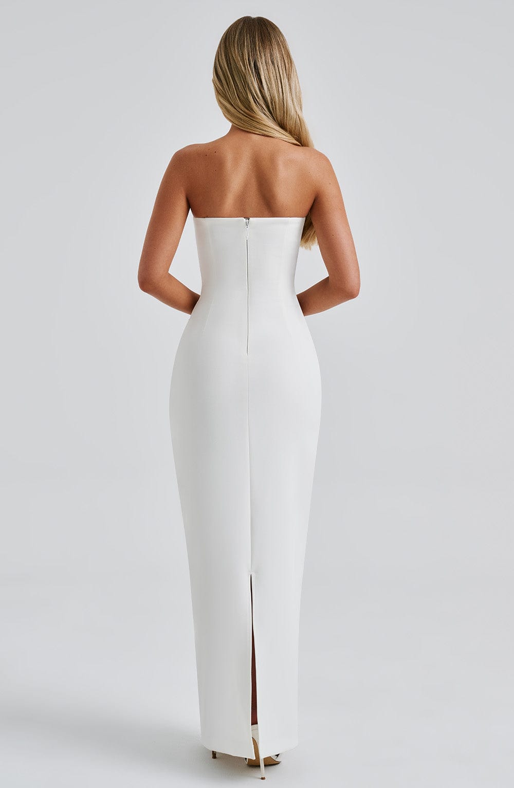 Yulia Maxi Elbise - Ivory