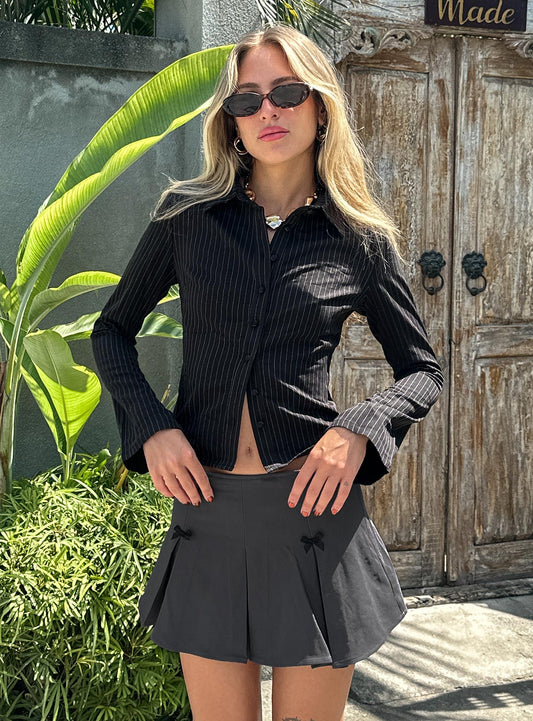Anni Çizgili Gömlek Çizgili