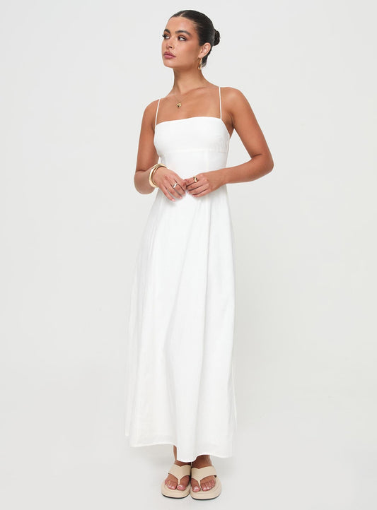 Brightwell Maxi Elbise Beyaz