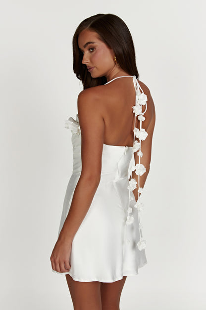 Otillie Rose Halter Mini Elbise - Beyaz