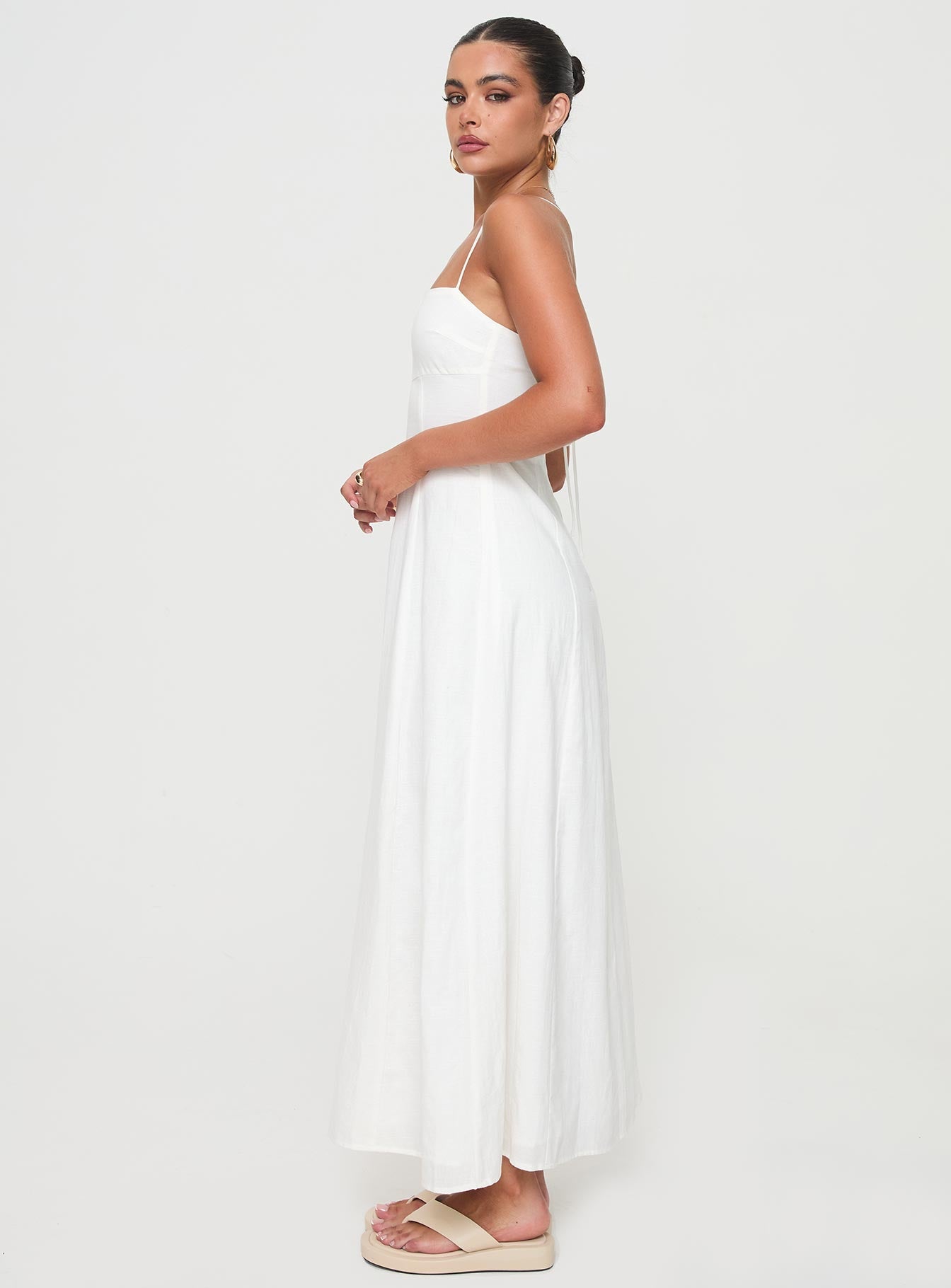 Brightwell Maxi Elbise Beyaz