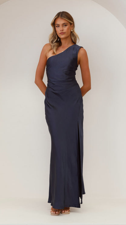 Victoria Maxi Elbise - Lacivert