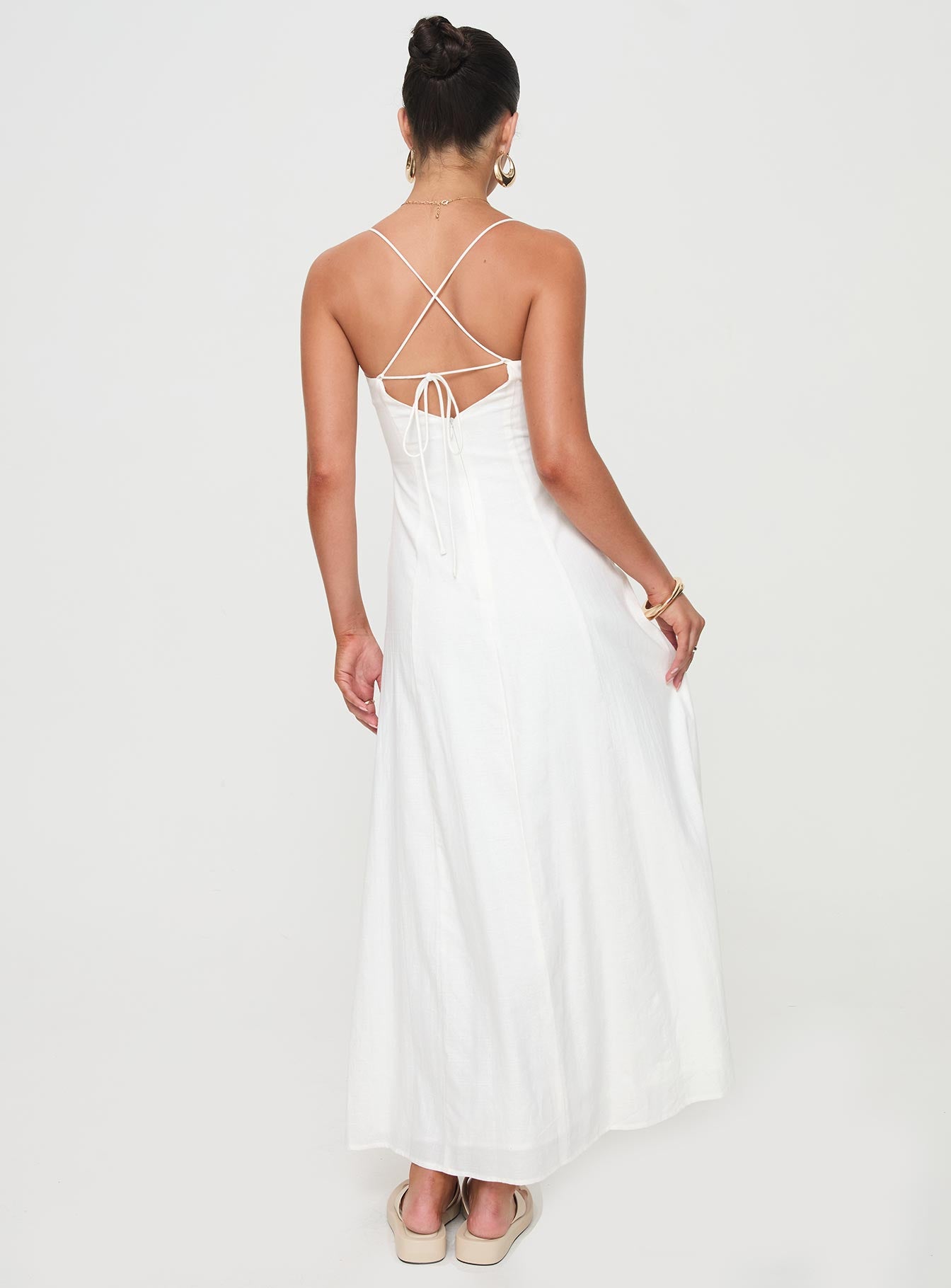 Brightwell Maxi Elbise Beyaz