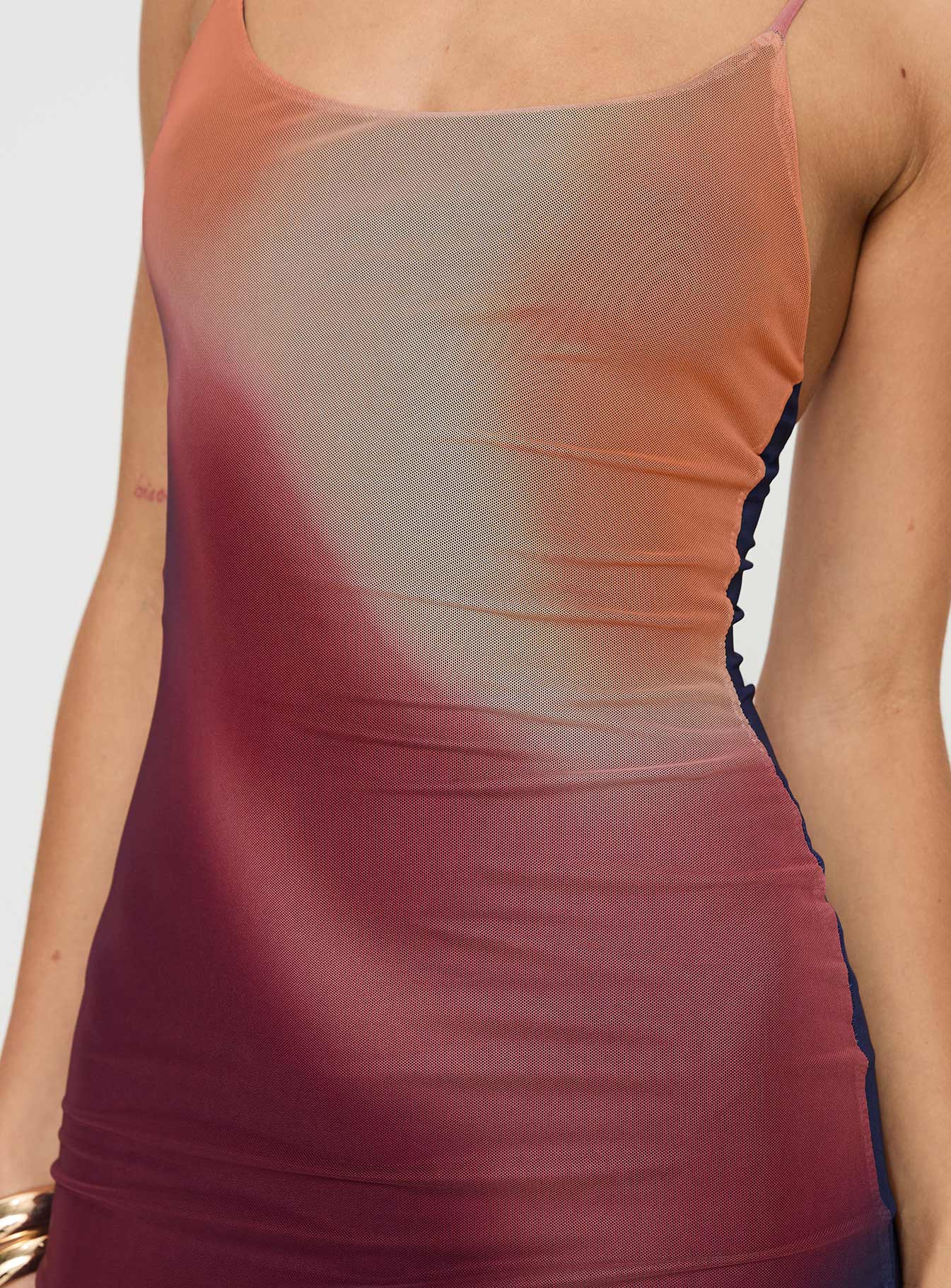 Amoret Maxi Elbise Çoklu
