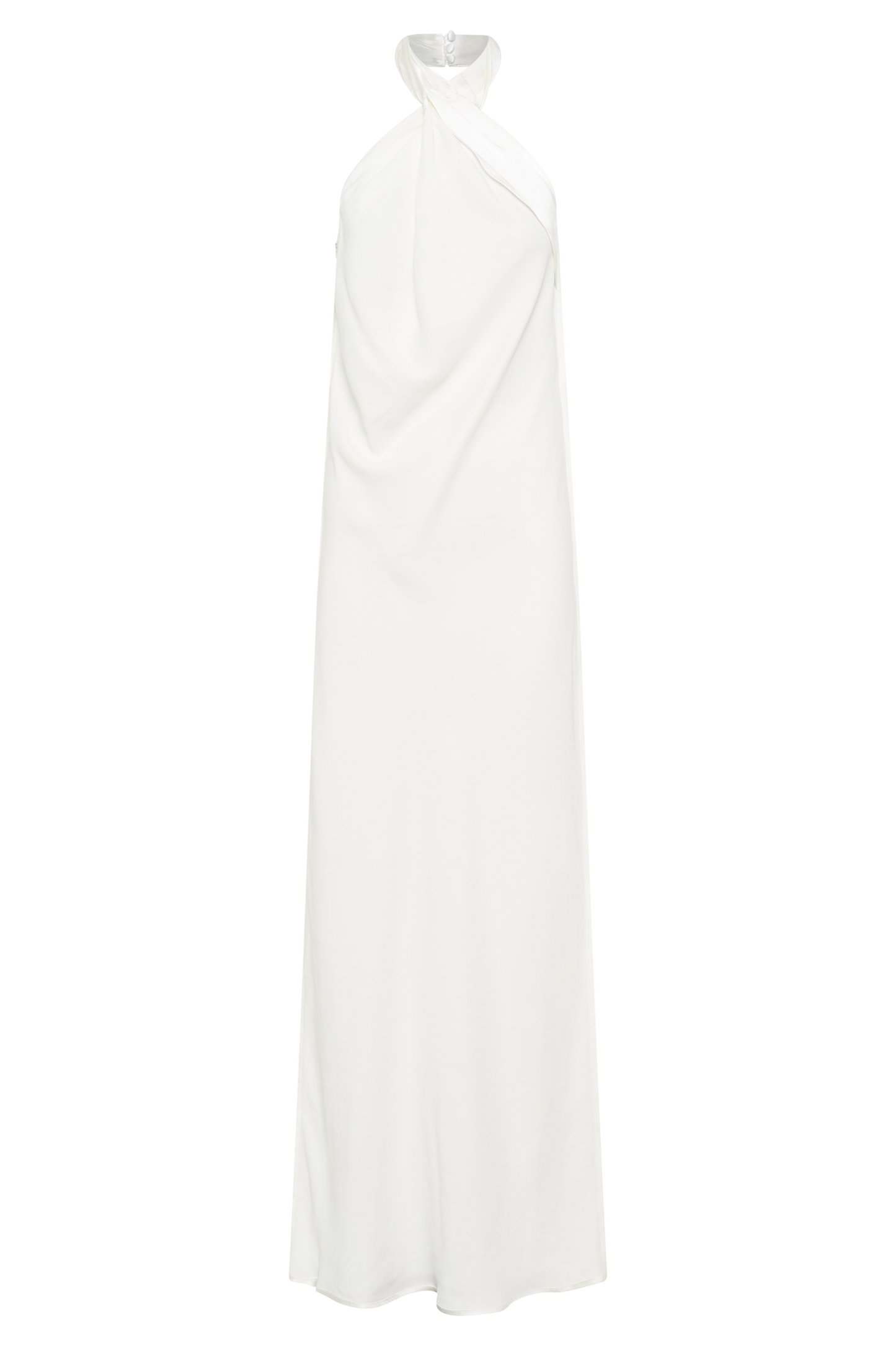 Laura Halter Saten Elbise - Beyaz