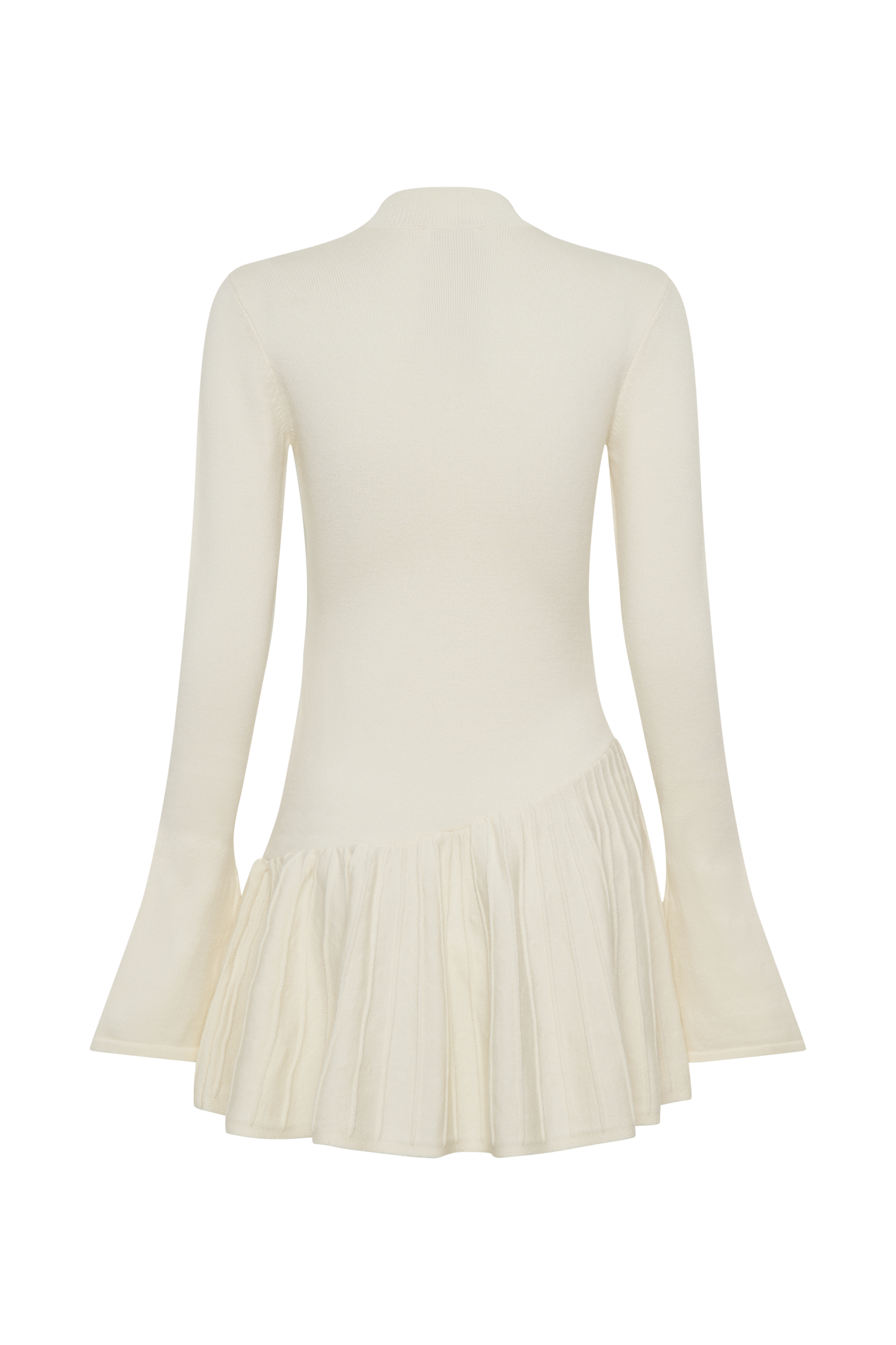 Blair Düğmeli Mini Elbise - Ivory