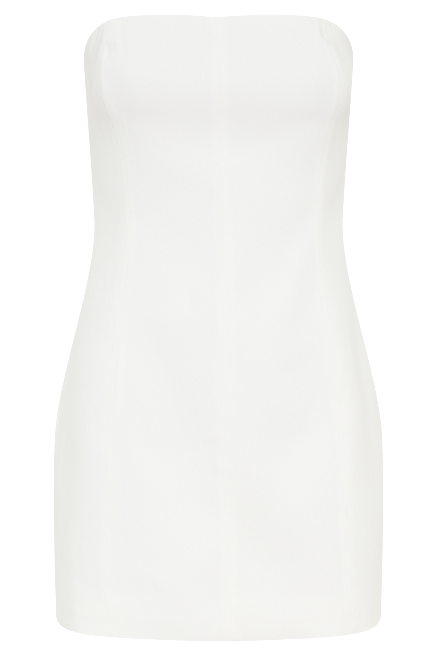 Maci Crepe Mini Elbise - Beyaz