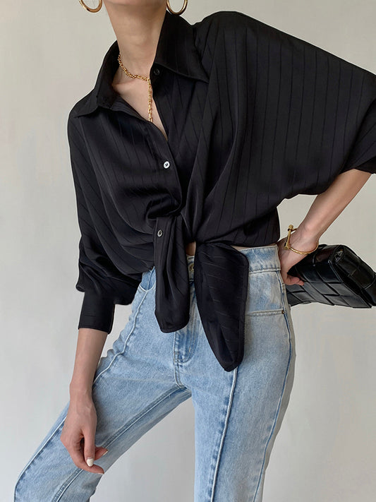 Charlotte Oversized Düğmeli Yaka Gömlek
