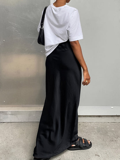 Satin Maxi Etek