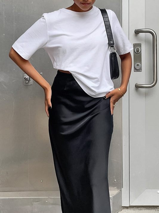 Satin Maxi Etek