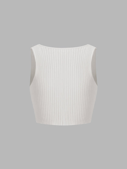 Uçuşa Hazır Bağlı Rib Crop Tank Üst