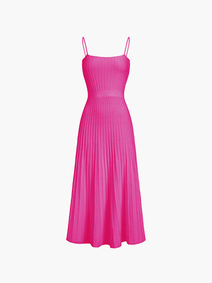 Rib Midi Elbise