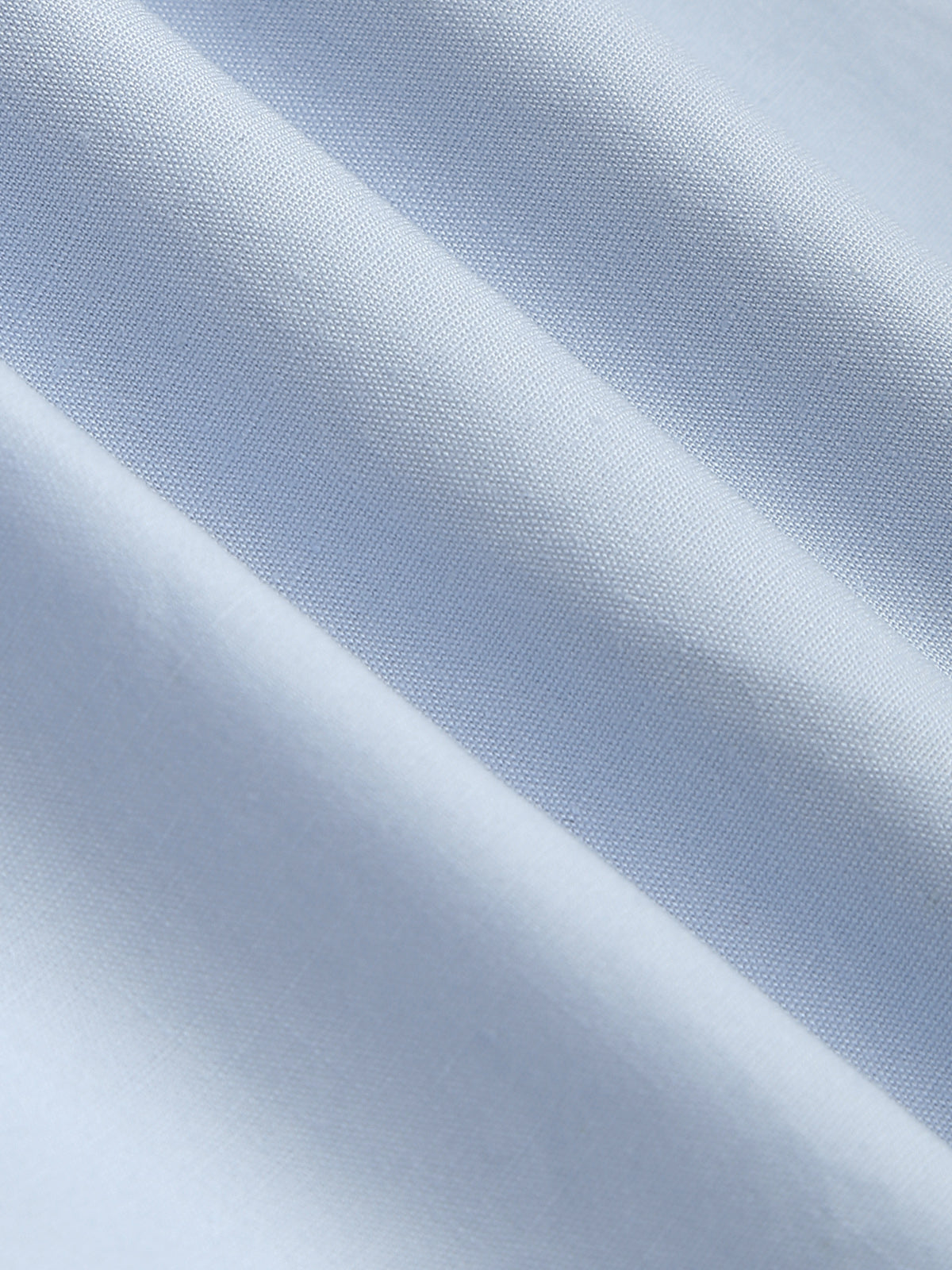 Bebek Mavisi Açık Yaka Çift Katmanlı Kısa Bluz