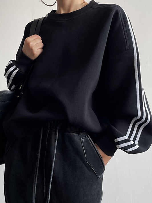 Aşırı Boyutlu Panel Sweatshirt