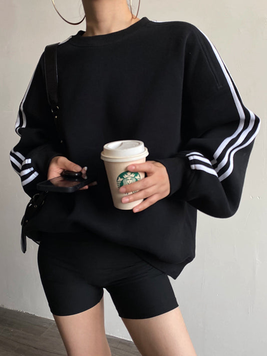 Aşırı Boyutlu Panel Sweatshirt
