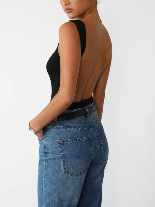 Slinky's Açık Sırtlı Kolsuz Bodysuit
