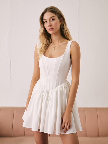 French Chic Straight Short Dress