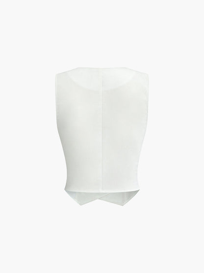 Minimalist Keten İki Parça Pantolon Takımı