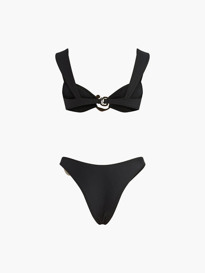 Altın Spiralli Bikini Seti