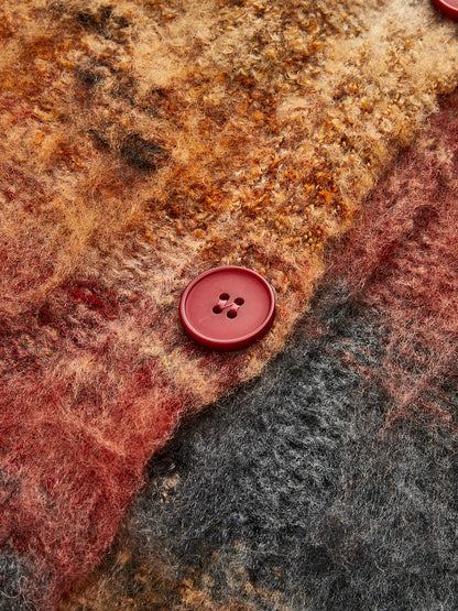 V-Yaka Ombre Oversize Hırka