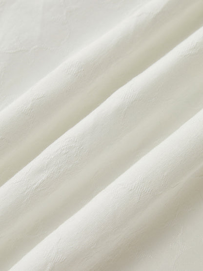 Volanlı Etekli Cami Düz Midi Elbise