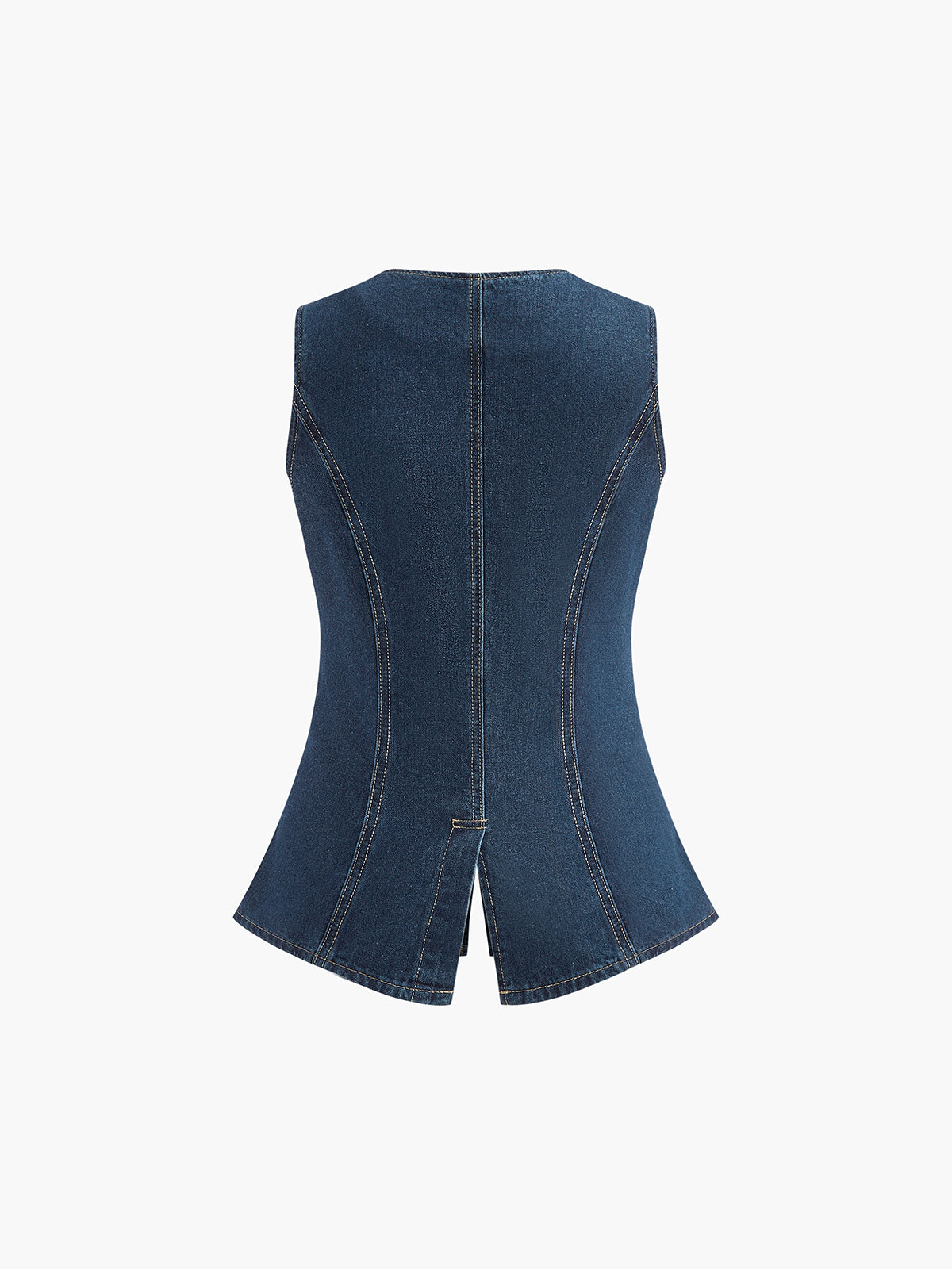 Kot Peplum Yelek ile Şort Takımı