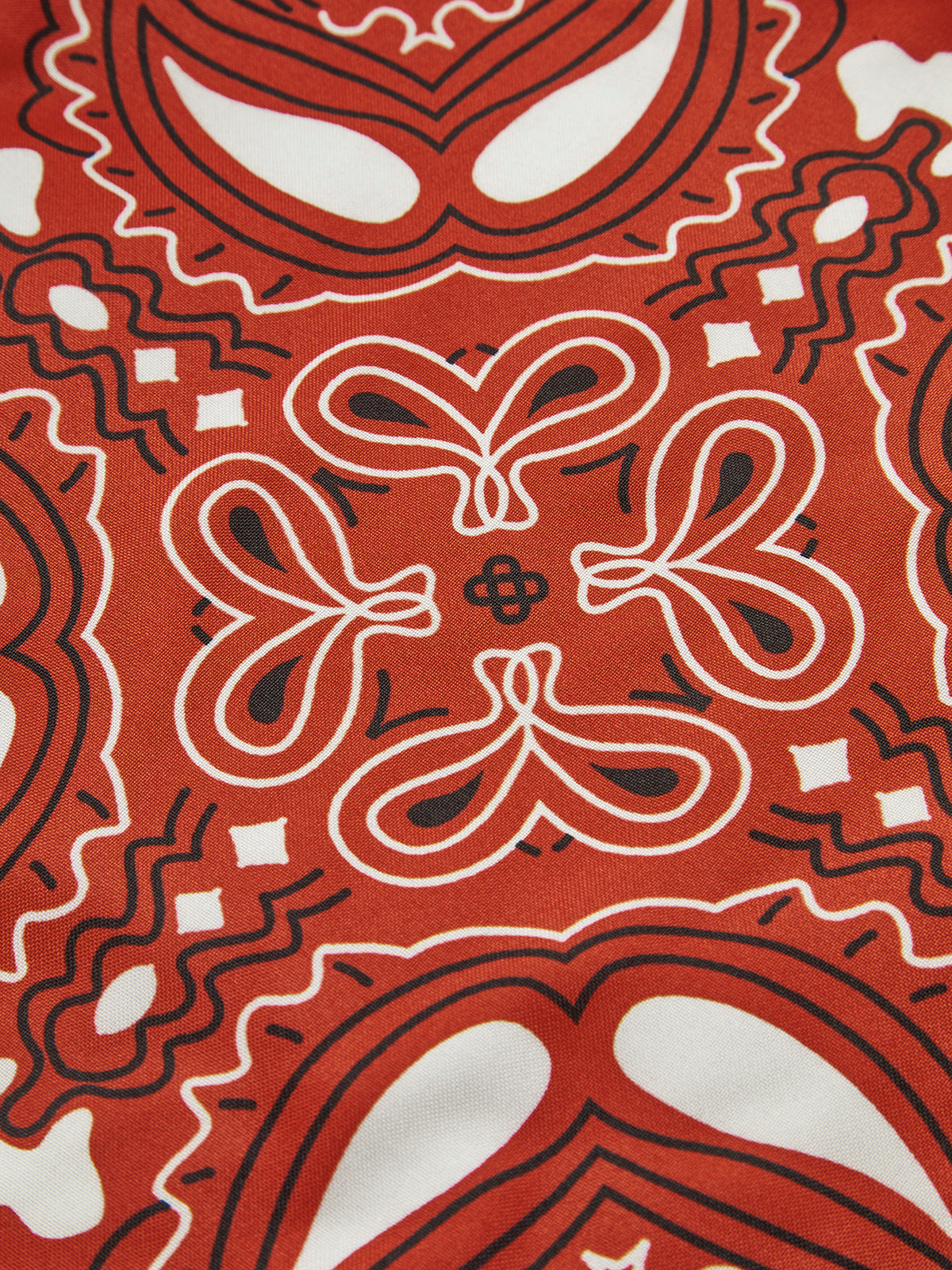 Paisley Desenli Bağcıklı Yelek