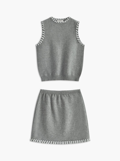 Kontrast Kesim Kolsuz Etek Takımı