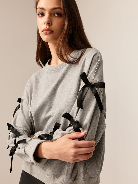 Yaka İpli Sweatshirt