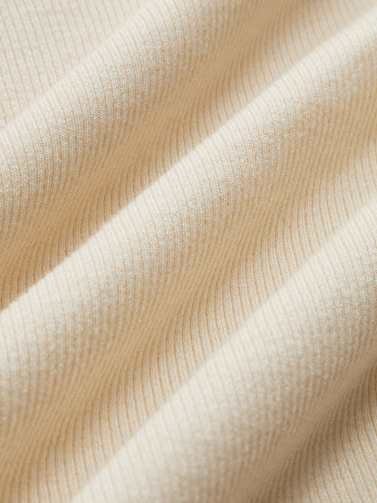 Yüksek Yaka Kabarık Kol Sıfır Tişört