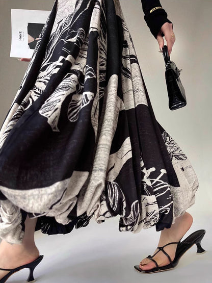 Bud Bel Kısmında Fermuarlı Midi Etek