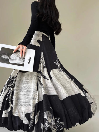 Bud Bel Kısmında Fermuarlı Midi Etek