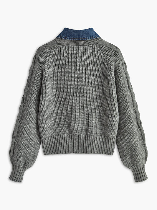 Denim Pano Ribana Yaka Kazak