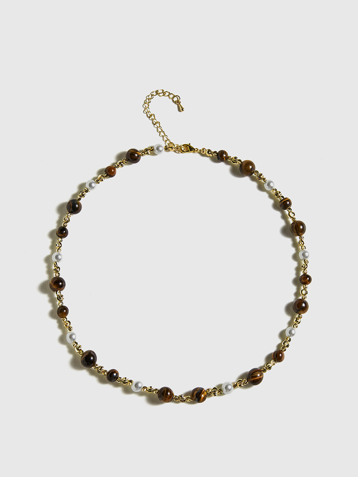Kaplan Gözü Taşı Choker Kolye