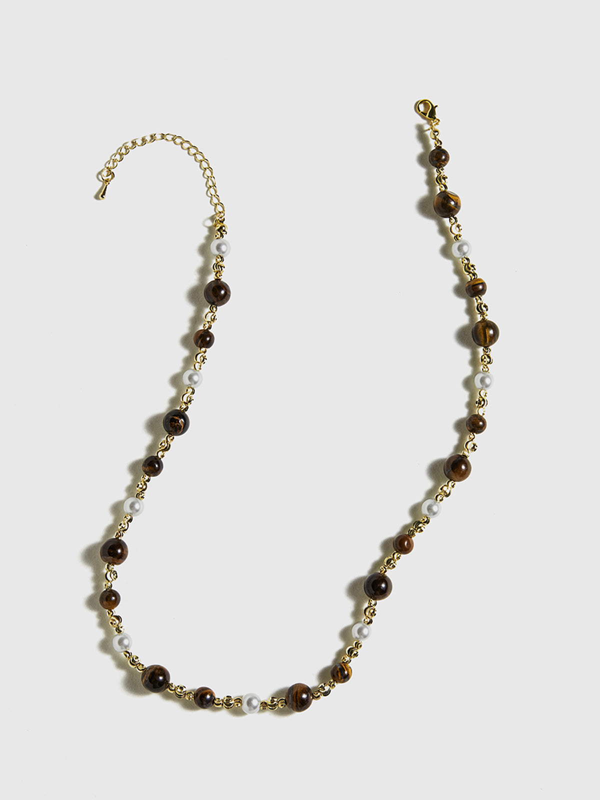 Kaplan Gözü Taşı Choker Kolye