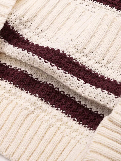 Eğlence Çizgili Süveter