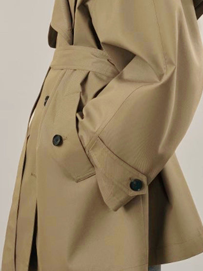Yaka Oversize Kemerli Trençkot