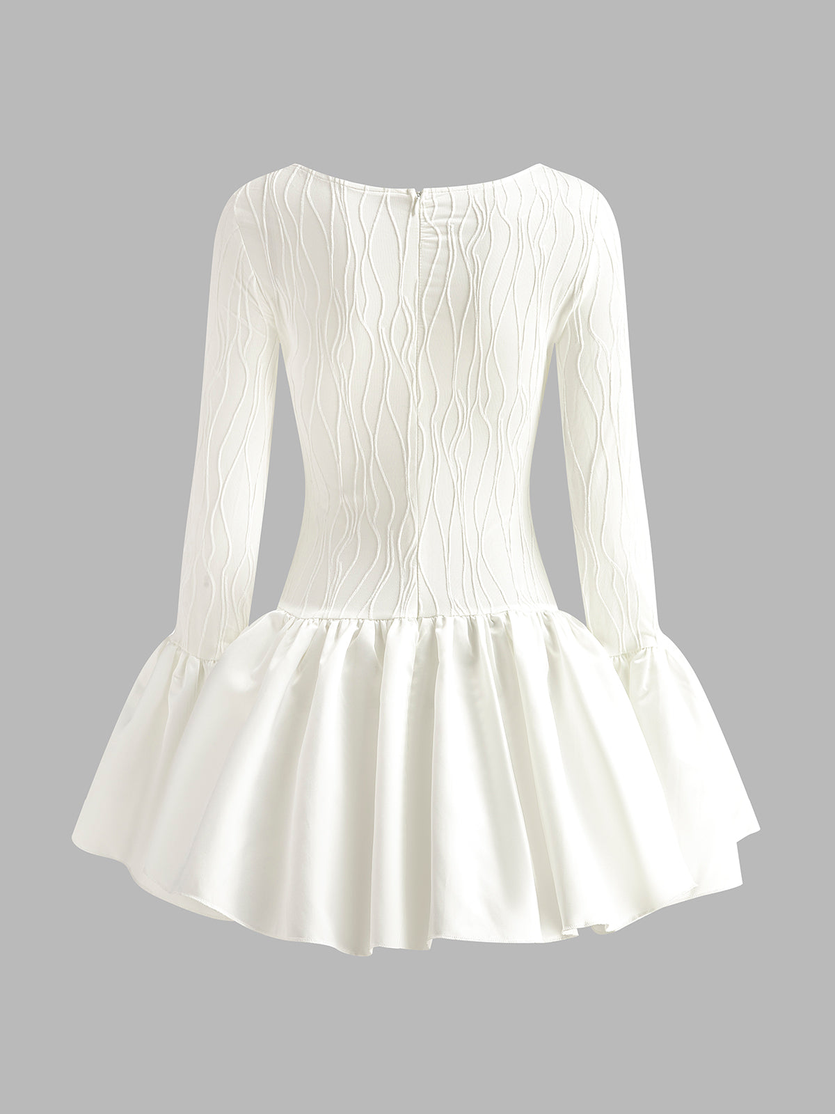 Büzgülü Fermuar Elbise