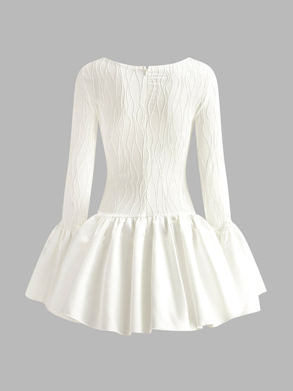 Büzgülü Fermuar Elbise