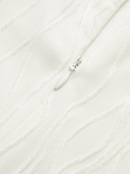 Büzgülü Fermuar Elbise