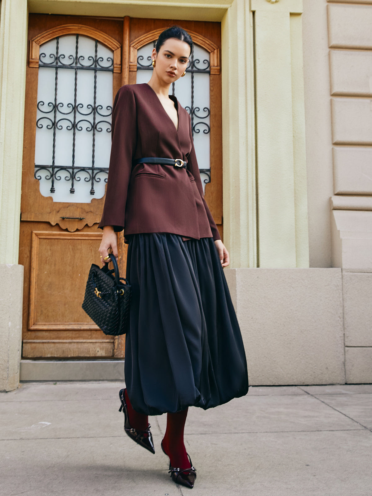 Büzgülü Saten Etek