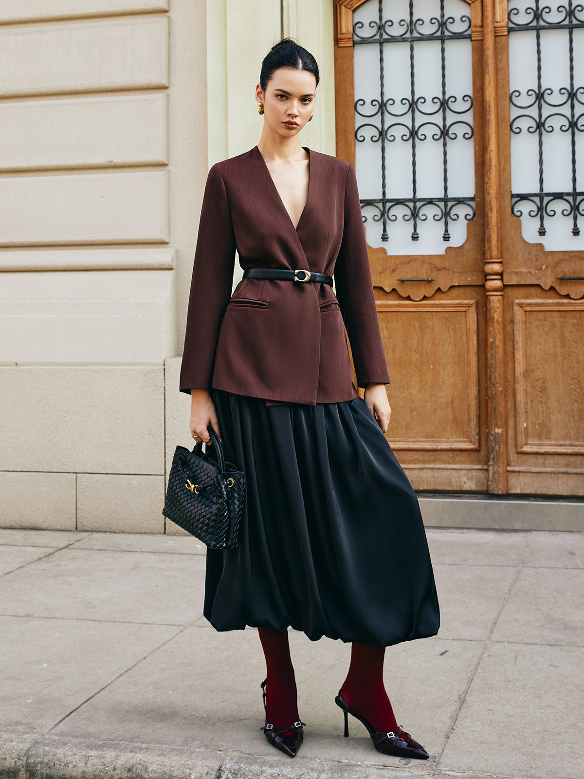 Büzgülü Saten Etek