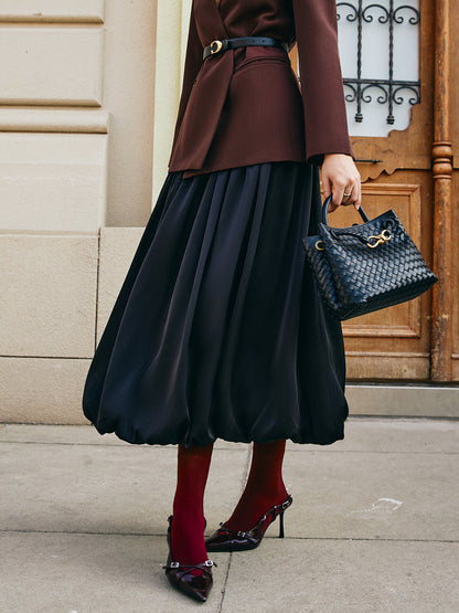 Büzgülü Saten Etek