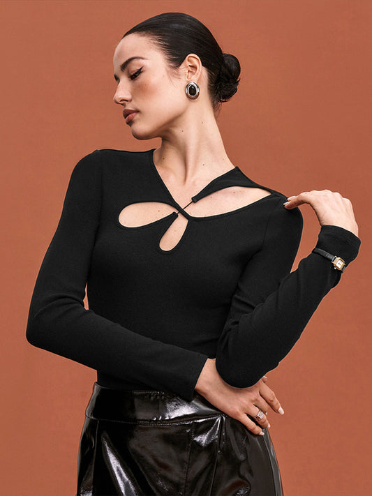 Kesik Skinny Bodysuit