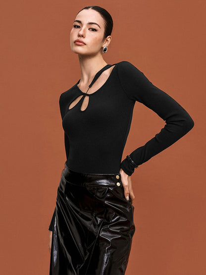 Kesik Skinny Bodysuit