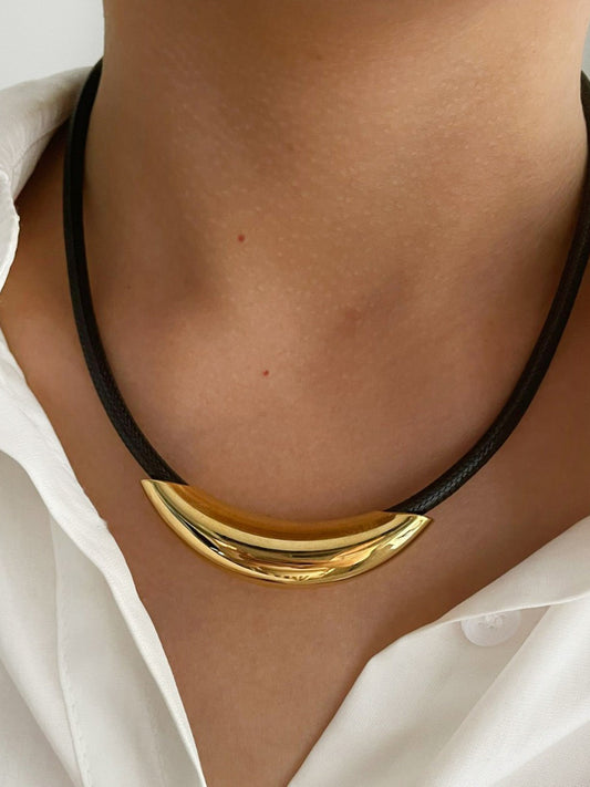 Altın Boru İpi Choker
