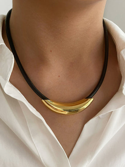 Altın Boru İpi Choker