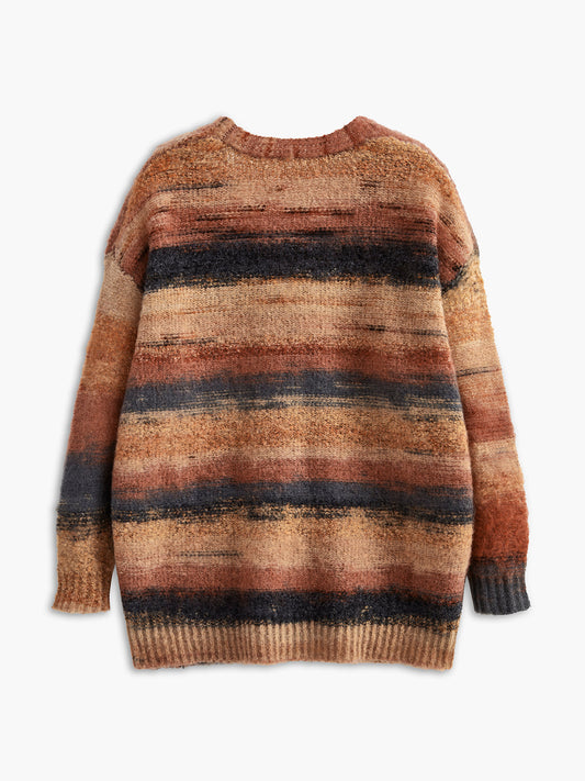V-Yaka Ombre Oversize Hırka